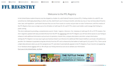 Desktop Screenshot of fflregistry.com